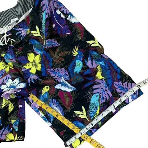 Coyote Swimwear Tropical Beach Surf Board Shorts Men Size L Unlined Multicolor - Picture 13 of 14